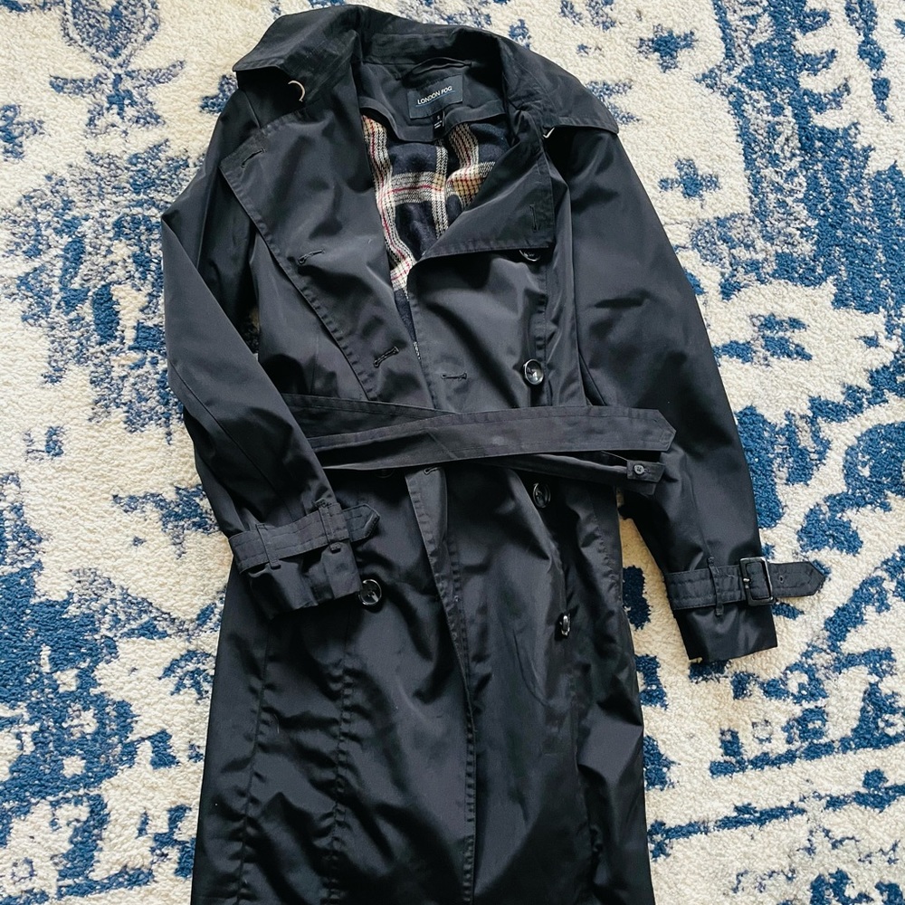 London Fog Size Small Rain Trench Coat